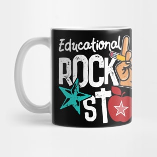 Educational Rockstar Teacher Gift Back to School Gift Mug